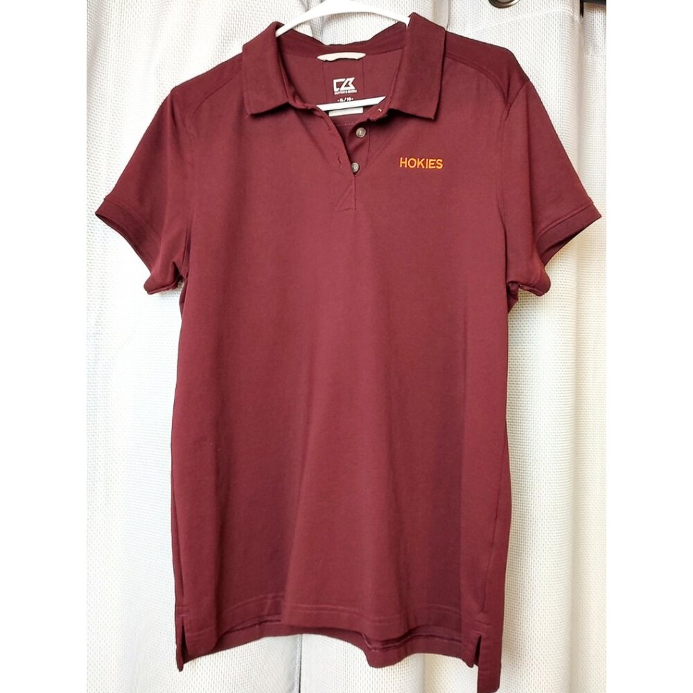 Women's Virginia Tech Cutter & Buck Polo XL Gently Used Condition